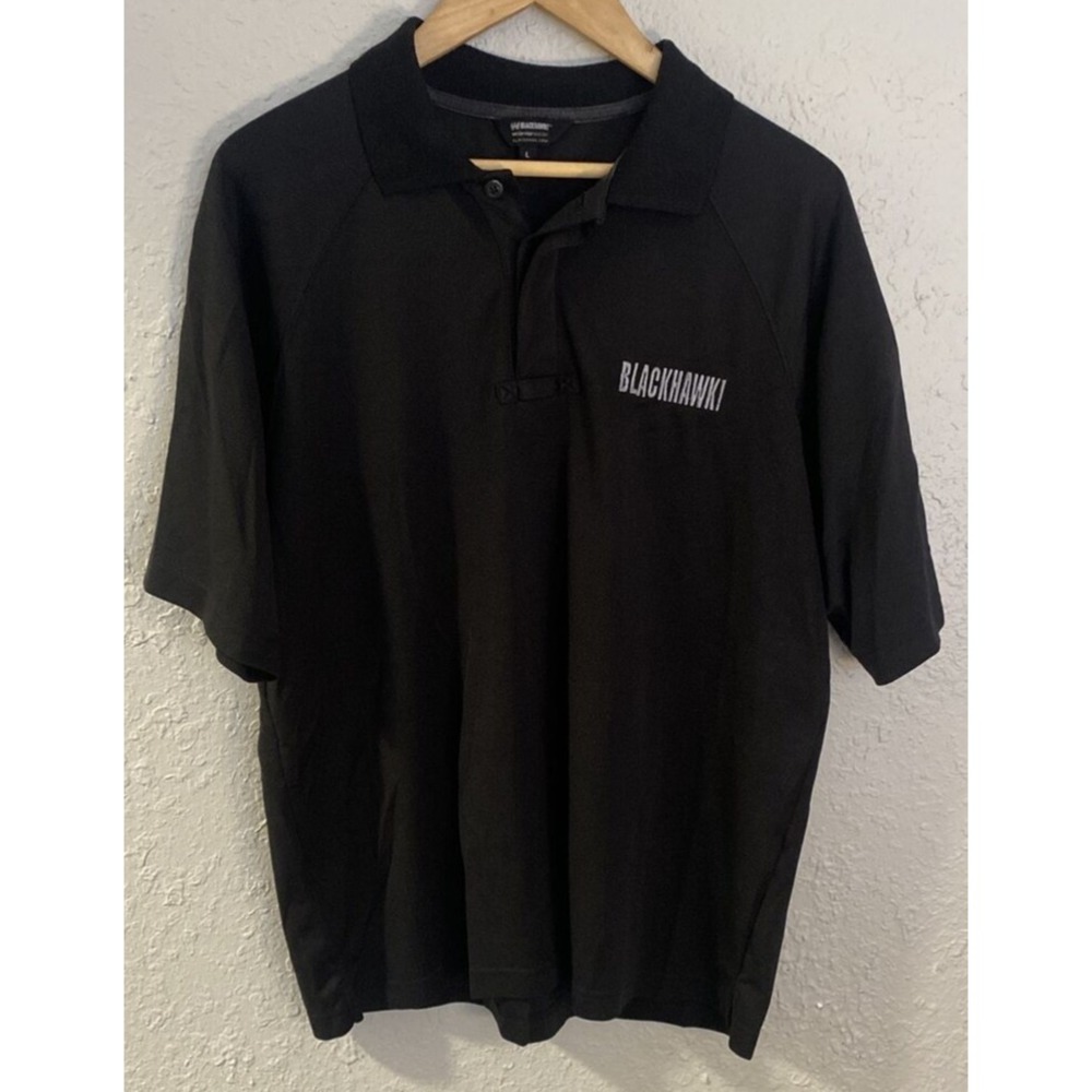 Blackhawk! Warrior Wear‎ Tactical Polo Shirt Large Black